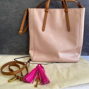 Fossil Convertible Leather Purse Backpack Camilla